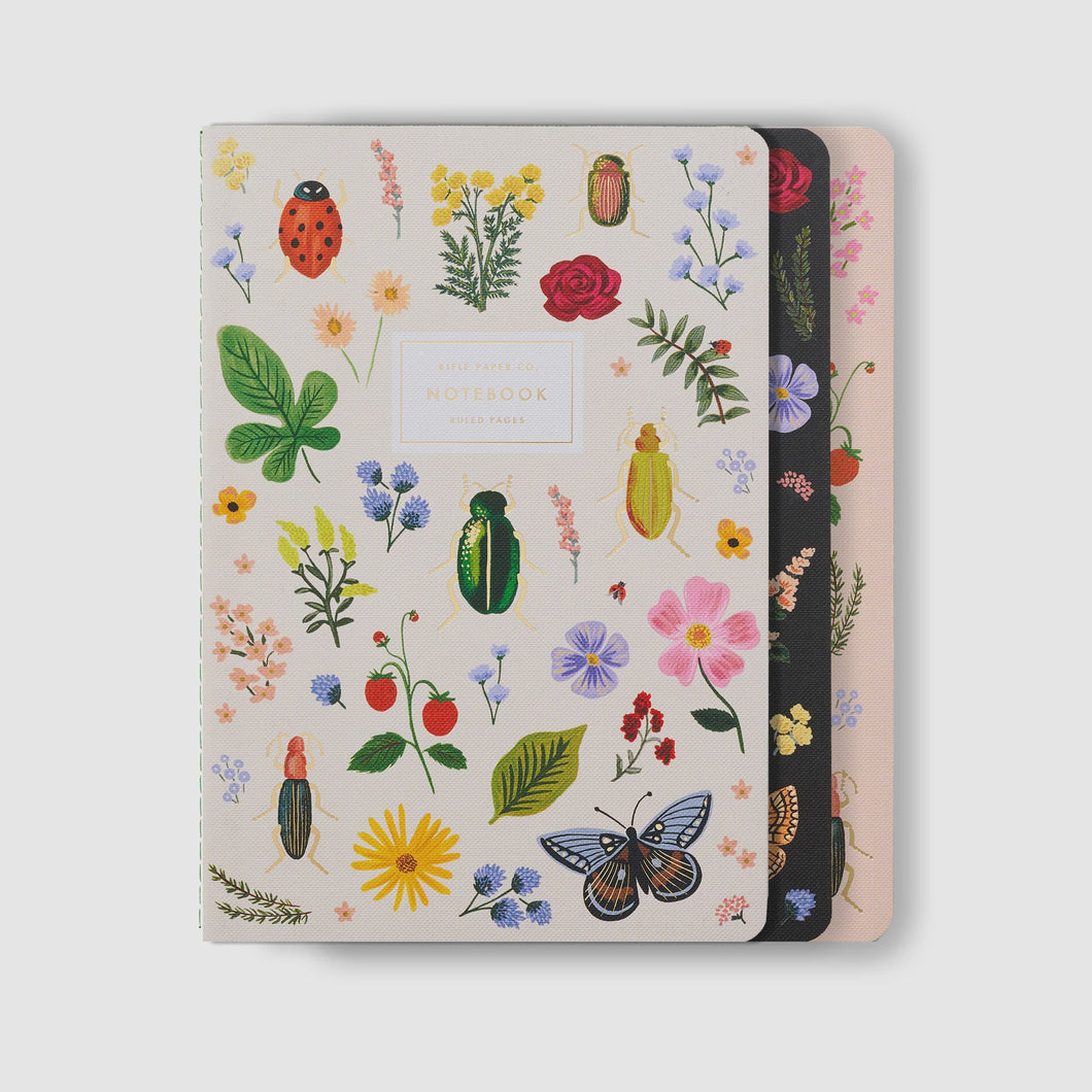 Curio Stitched Notebooks / Set of 3