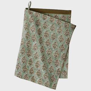 Sage Green Samira Floral Tea Towel