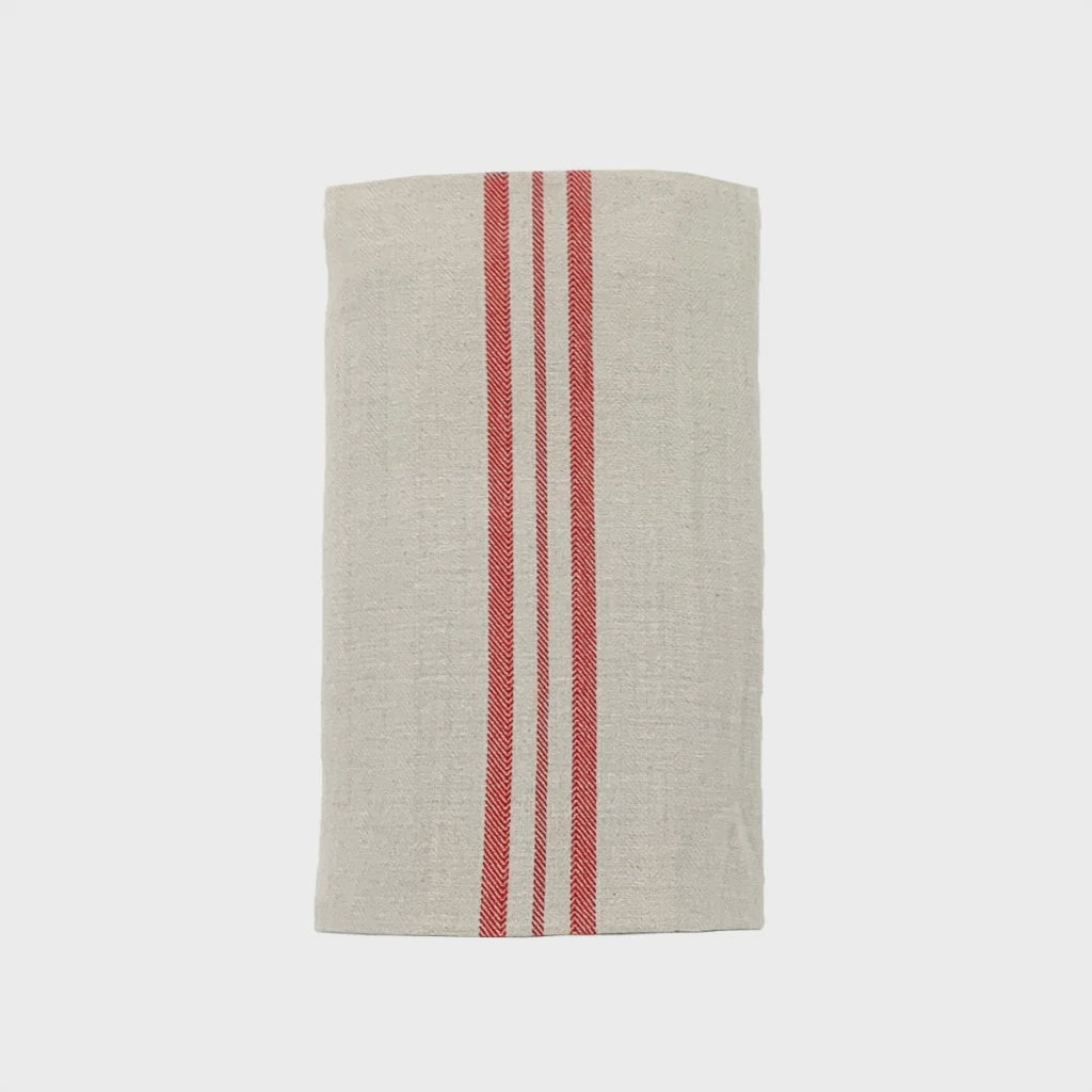 Linu Stripe Tablecloth / Red