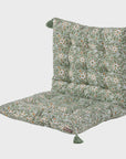Roja Floral Chair Pad or Bench Cushion / Forest Green