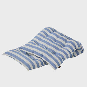 Blue and White Striped Mattress / 55x155cm