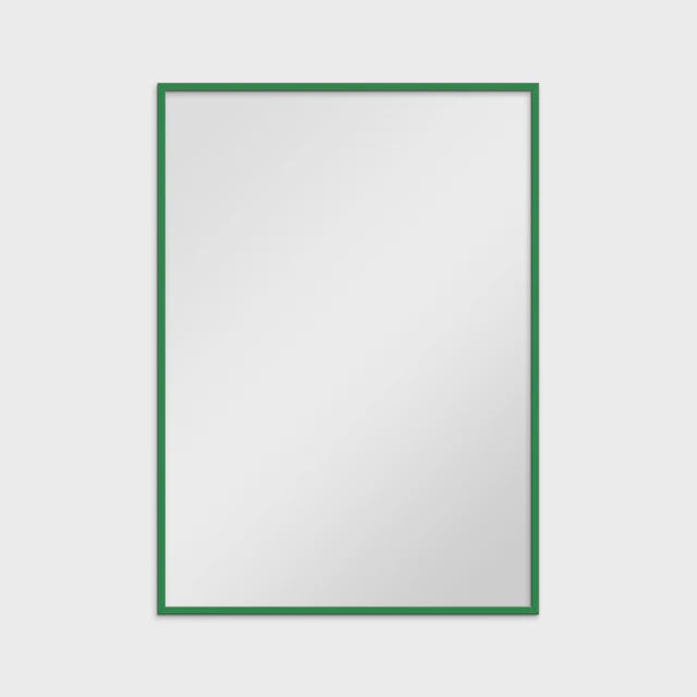 Rectangular Mirror - Green Wood