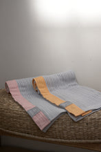 Load image into Gallery viewer, Organic Grey Cellular Baby Blanket (Various Trim Colours)