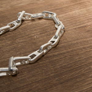 Pilgrim Love Chain Necklace in Silver