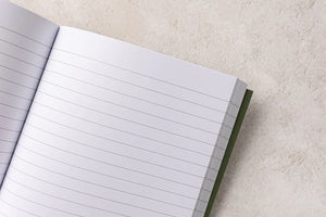 A5 Lined Notebook in Green