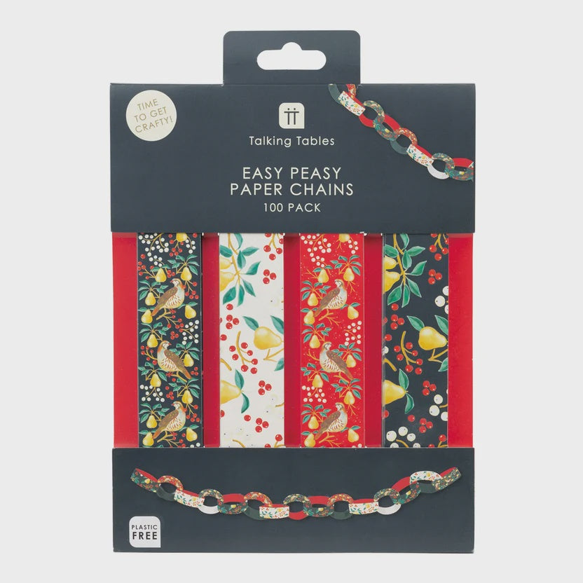 Partridge &amp; Pear Festive Paper Chain Kit