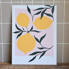 Load image into Gallery viewer, Anna Mörner Pink Lemons Art Print (Various Sizes)
