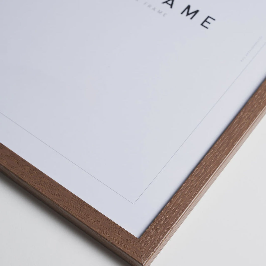 Hand Made Dark Oak Solid Wood Frame /A4