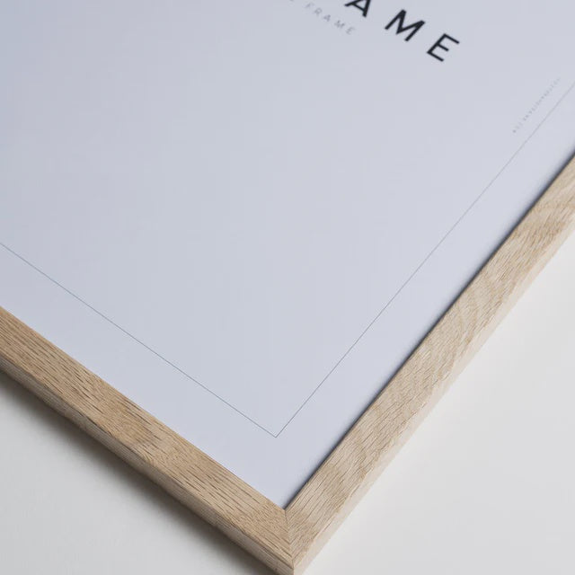 Handmade Light Oak Solid Wood Frame / 70 x 100 cm