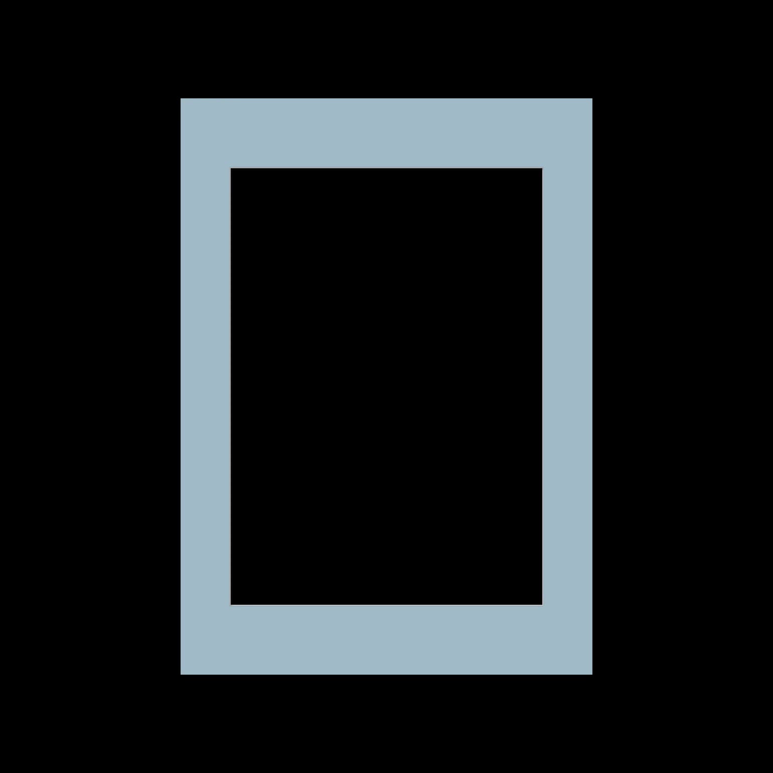 Sky Blue Picture Mount / 40 x 50