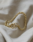 Recycled Braided Bracelet / Silver or Gold