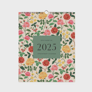 Roses Appointment Calendar 2025