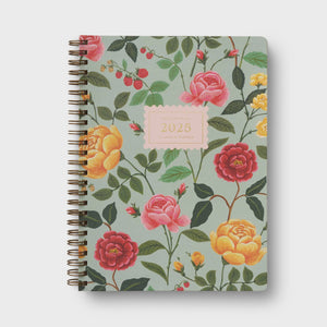 Roses Spiral Bound 12 Month Planner