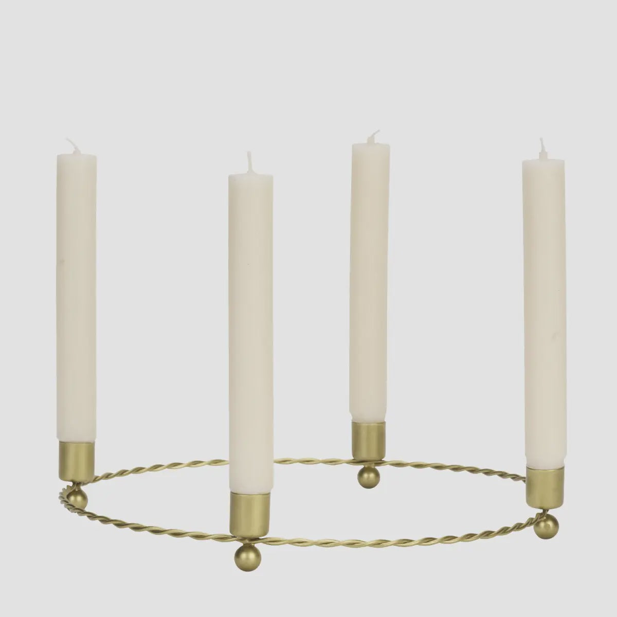 Round Iron Candle Holder for Four Candles