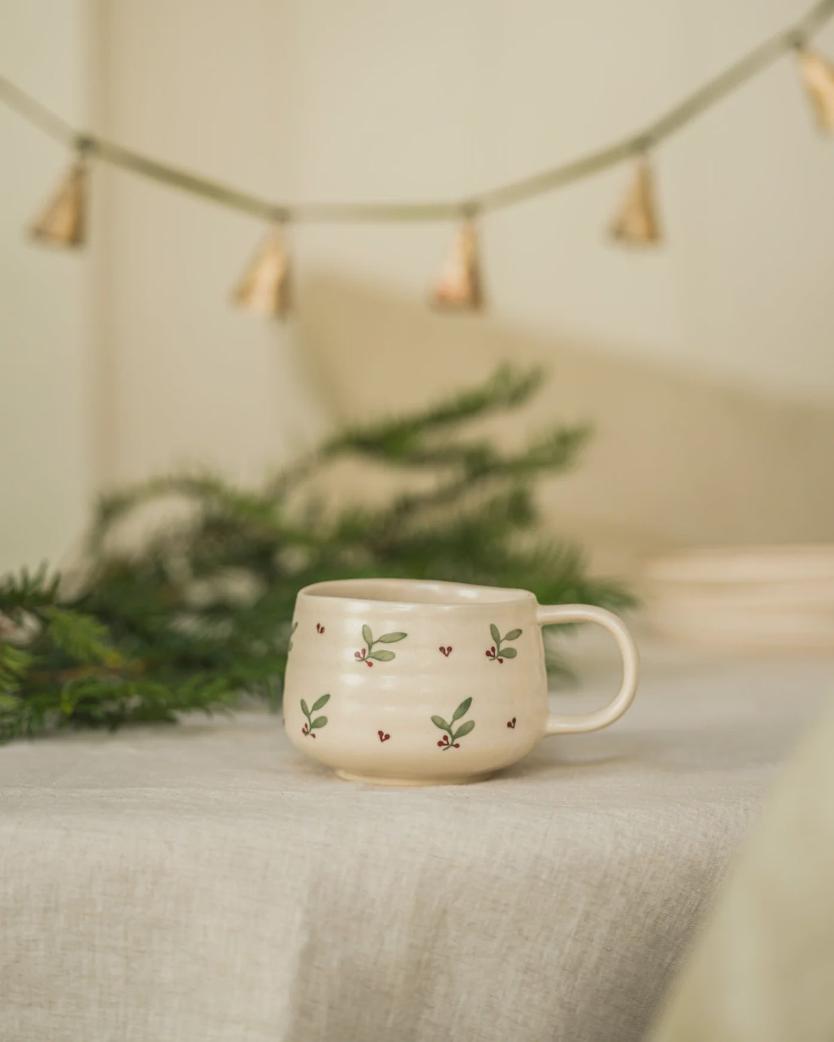 Hand painted mug / Holly