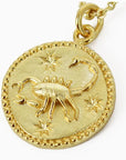 Zodiac Gold Coin Necklaces