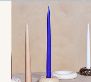 Cobalt Taper Dinner Candles / Set of 2