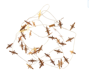 Brass  North Star Christmas Garland