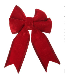 Velvet Red Bow / Sizes