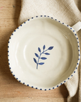 Handpainted Botanic Spot Dish / Ink Blue