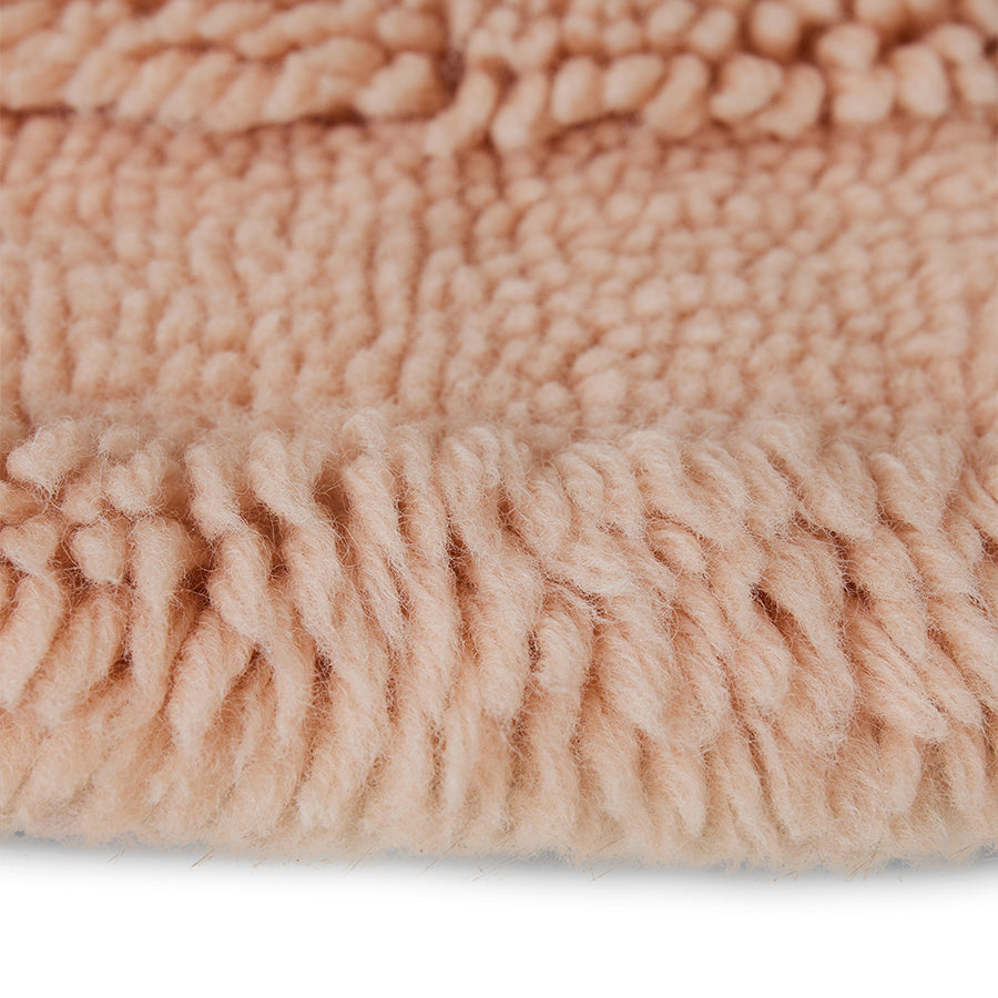 HKliving Round Woolen Rug/Pink