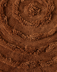 HKliving Round Woolen Rug / Chestnut