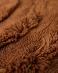 HKliving Round Woolen Rug / Chestnut