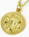 Zodiac Gold Coin Necklaces