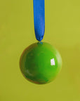 Green Colour Block Bauble