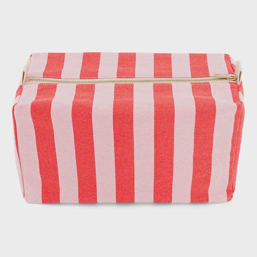 Toiletry Bag / Candy Pink Stripes