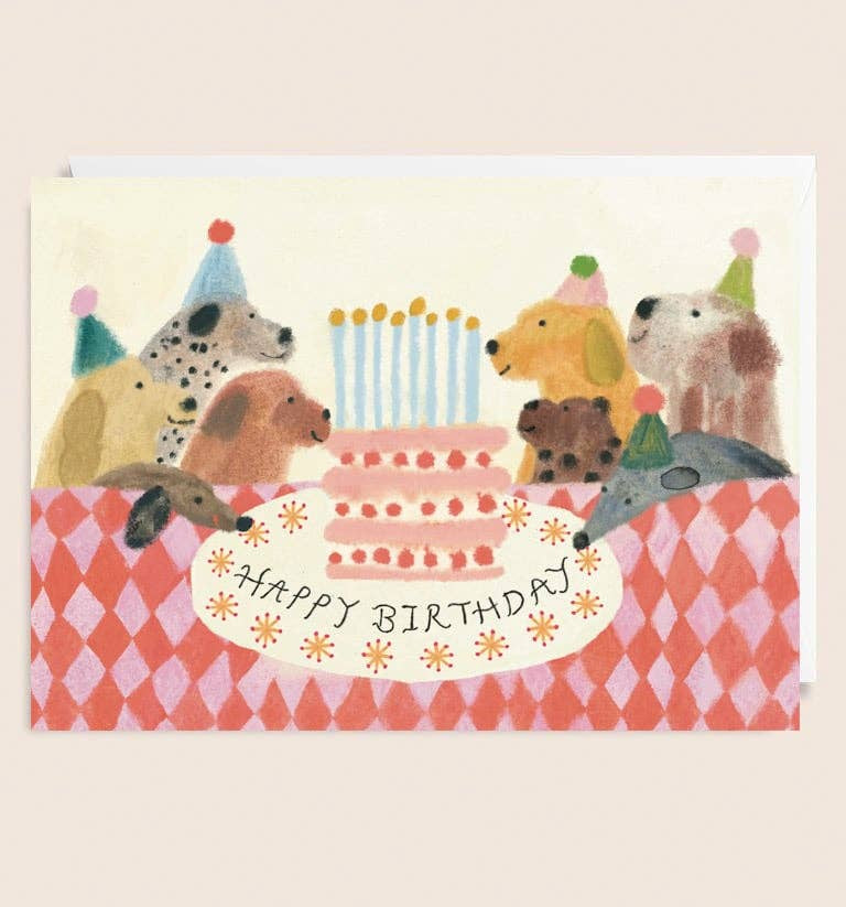 Happy Birthday All the Dogs Party Card