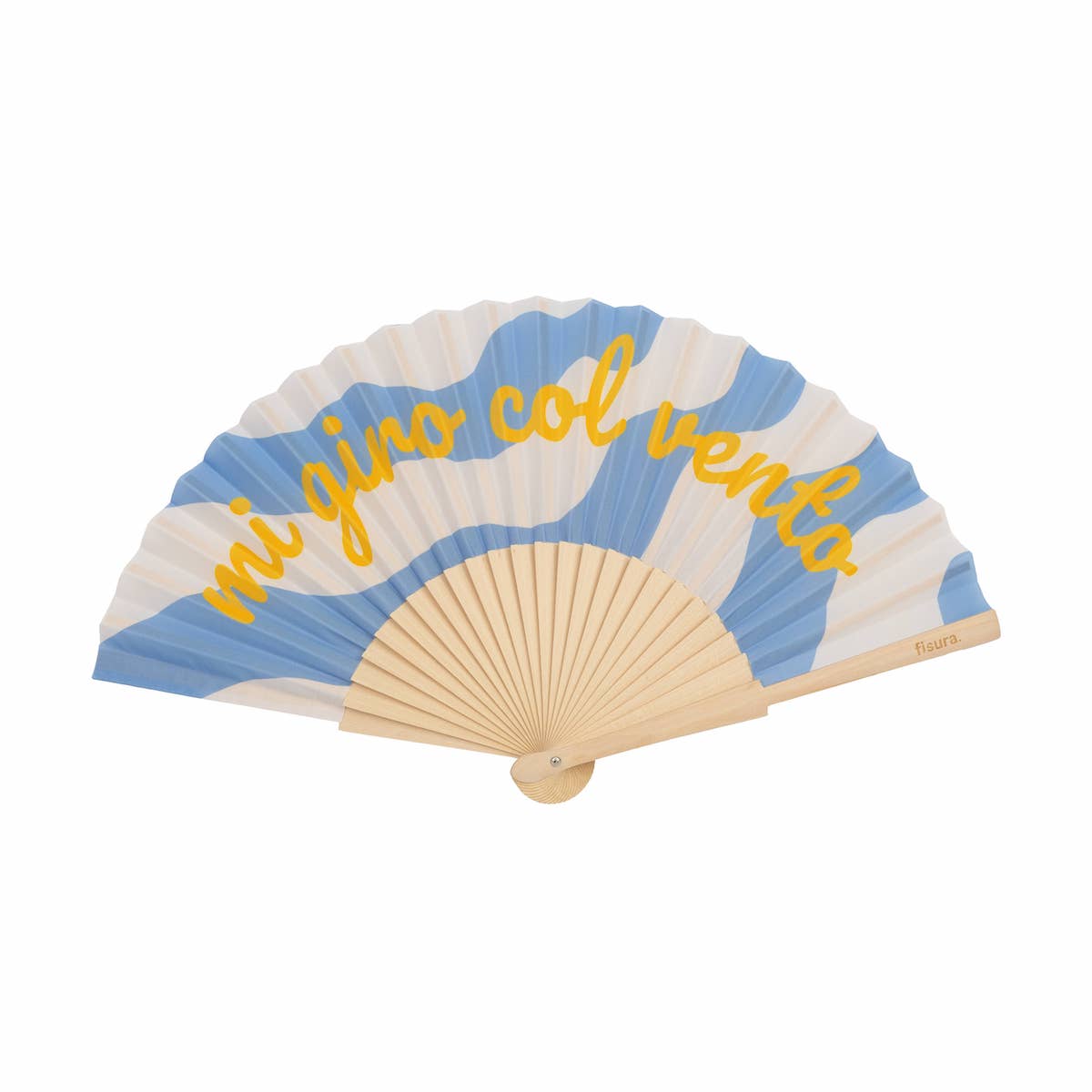 'I Turn With the Wind' Print Wooden Hand Fan