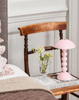 Rechargeable Bobbin LED Lamp / Pale Pink