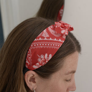 Paisley Bow Headband