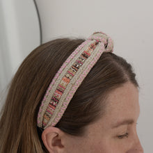 Load image into Gallery viewer, adorro-boho-woven-headband-pink