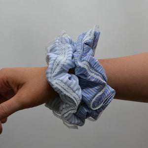 Coastal Striped Scrunchie / Various Colours