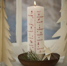 Load image into Gallery viewer, Danish Advent Calendar Candle