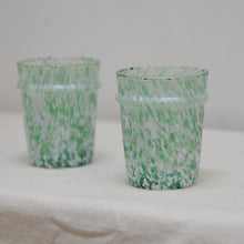 Load image into Gallery viewer, Green Speckle Drinking Glass