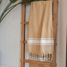 Load image into Gallery viewer, Striped Hamman Towel Honey