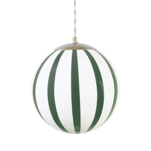 Alba Green and White Pendant Large