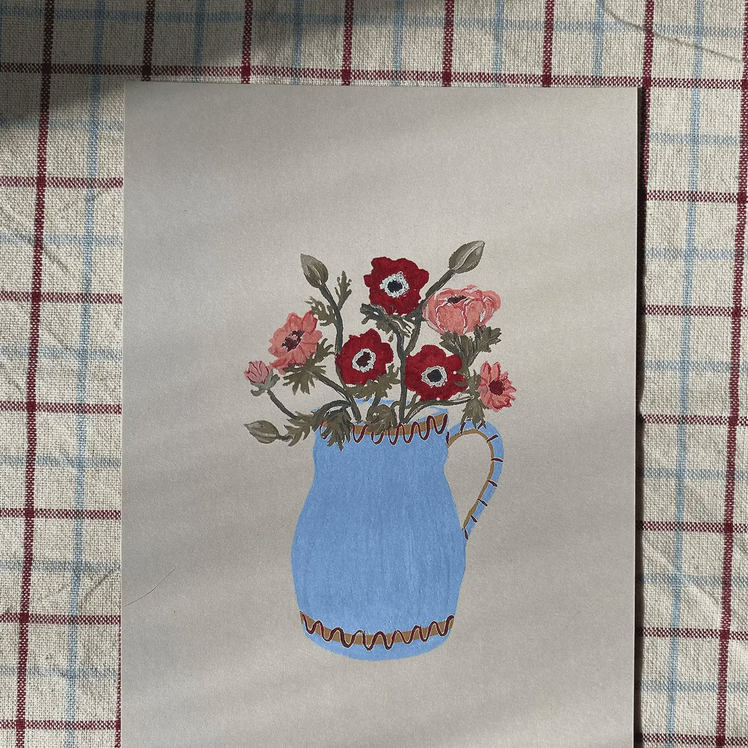 Anemones Print by Harriet Watson A5