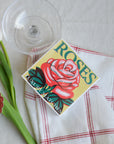 Square Match Box / Rose
