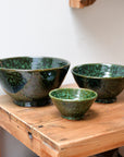 Clay Green Glazed Bowls / Sizes