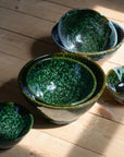 Clay Green Glazed Bowls / Sizes