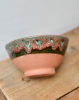 Clay Green Drip Glazed Bowls / Sizes