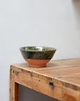 Clay Green Drip Glazed Bowls / Sizes