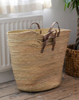 Giant Palm Leaf Storage or Shopping Basket