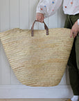 Giant Palm Leaf Storage or Shopping Basket