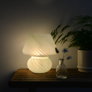 Joyful Glass Mushroom Lamp / Mint