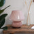 Large Glass Mushroom Lamp / Rose